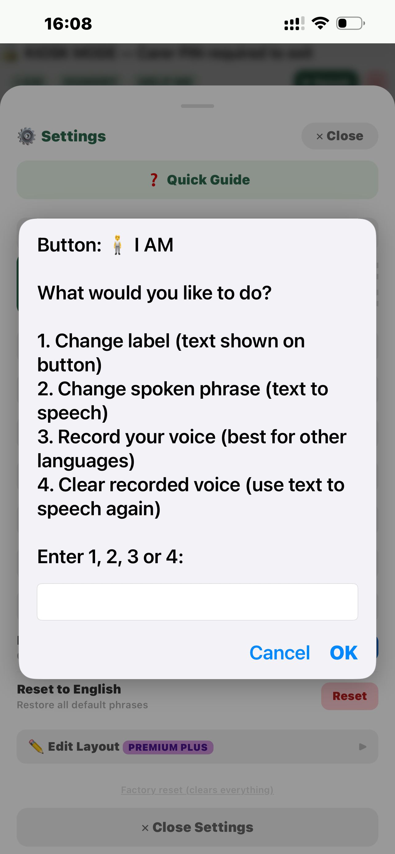 Record voice