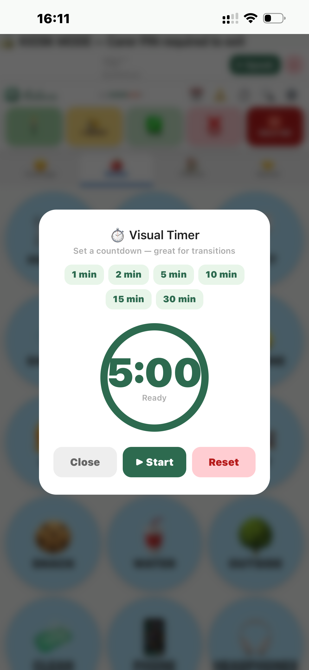 Visual timer